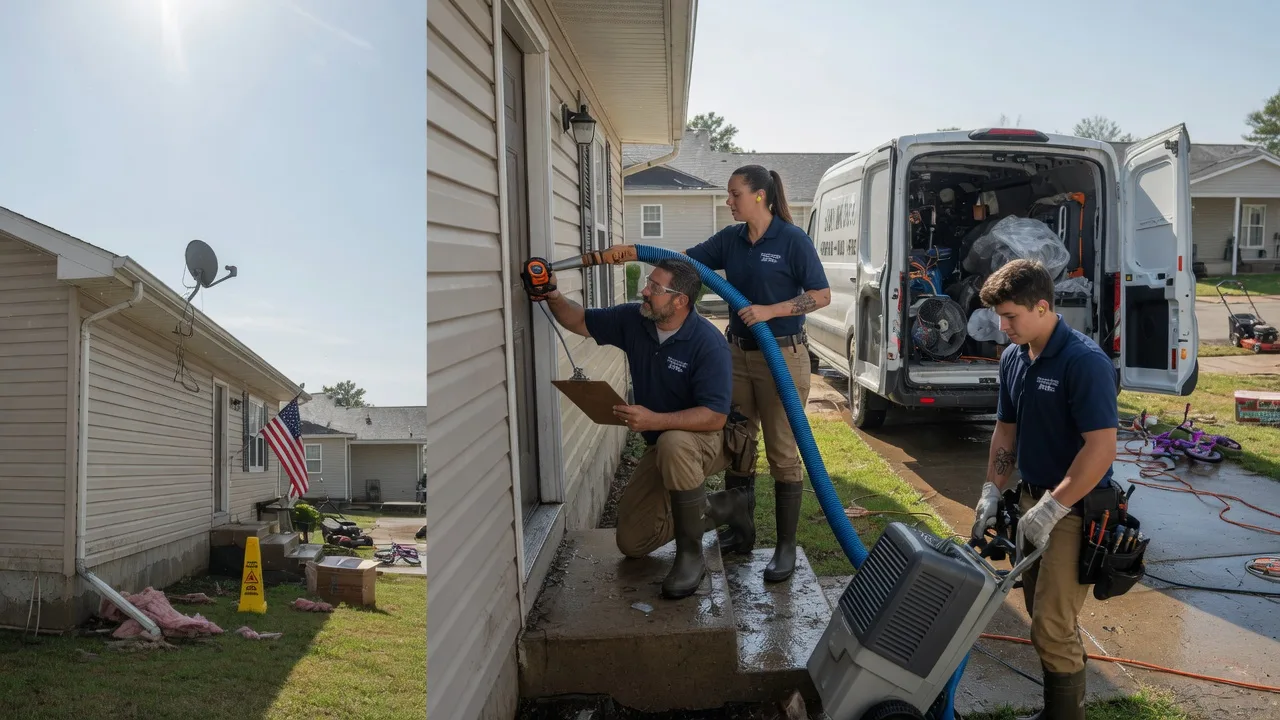 Ceiling Water Damage Restoration in Addieville, IL near me